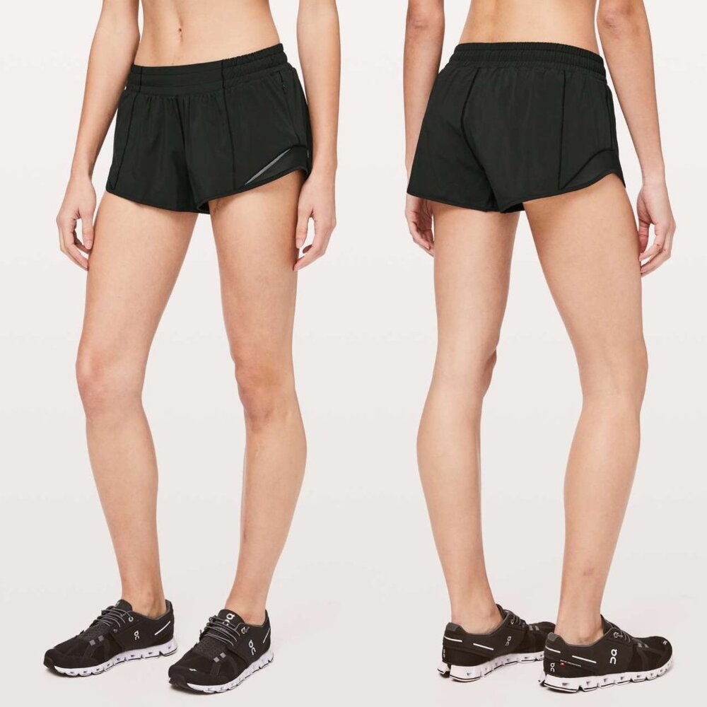 lululemon athletica Black Athletic Running Shorts